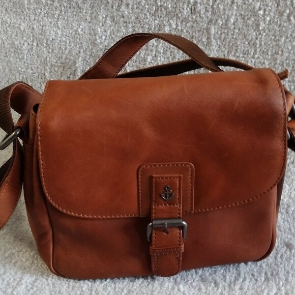 Harbour 2nd Crossbody Bag “Anchor Love” Collection Soft Cowhide Leather - Picture 1 of 10